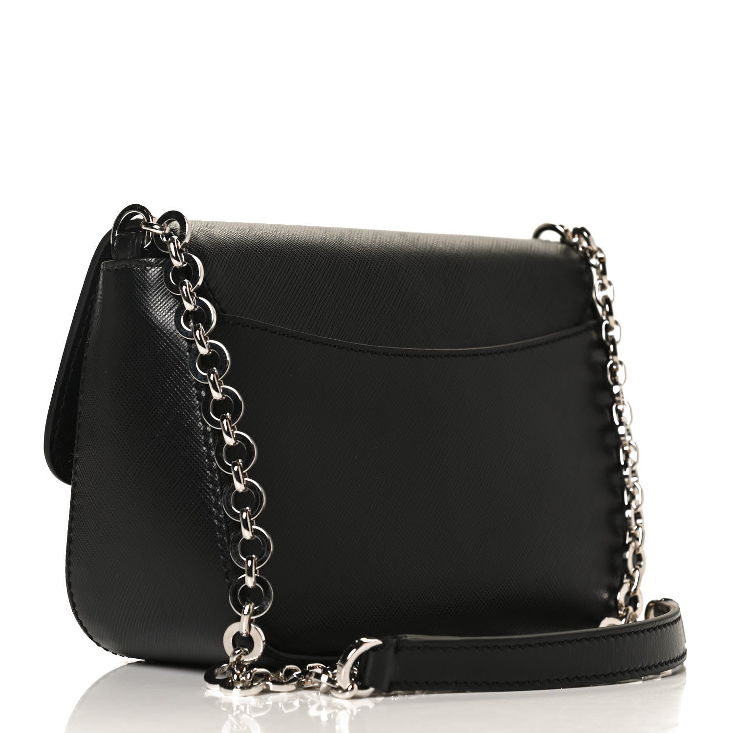 Salvatore Ferragamo Saffiano Paris Crossbody Bag Black 3 of 12