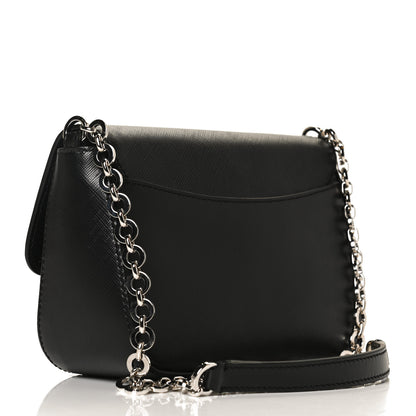 Salvatore Ferragamo Saffiano Paris Crossbody Bag Black 3 of 12