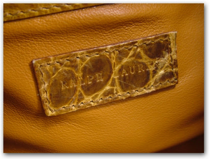 FASHIONPHILE RALPHLAURENAlligatorRickyToteBag 12 of 14