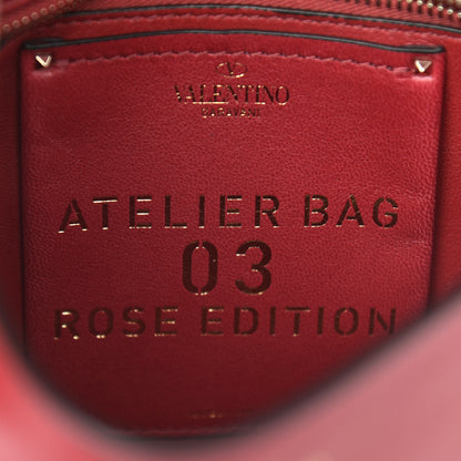 Valentino Garavani Nappa Atelier 03 Rose Edition Small Flap Crossbody Bag Cerise 7 of 11