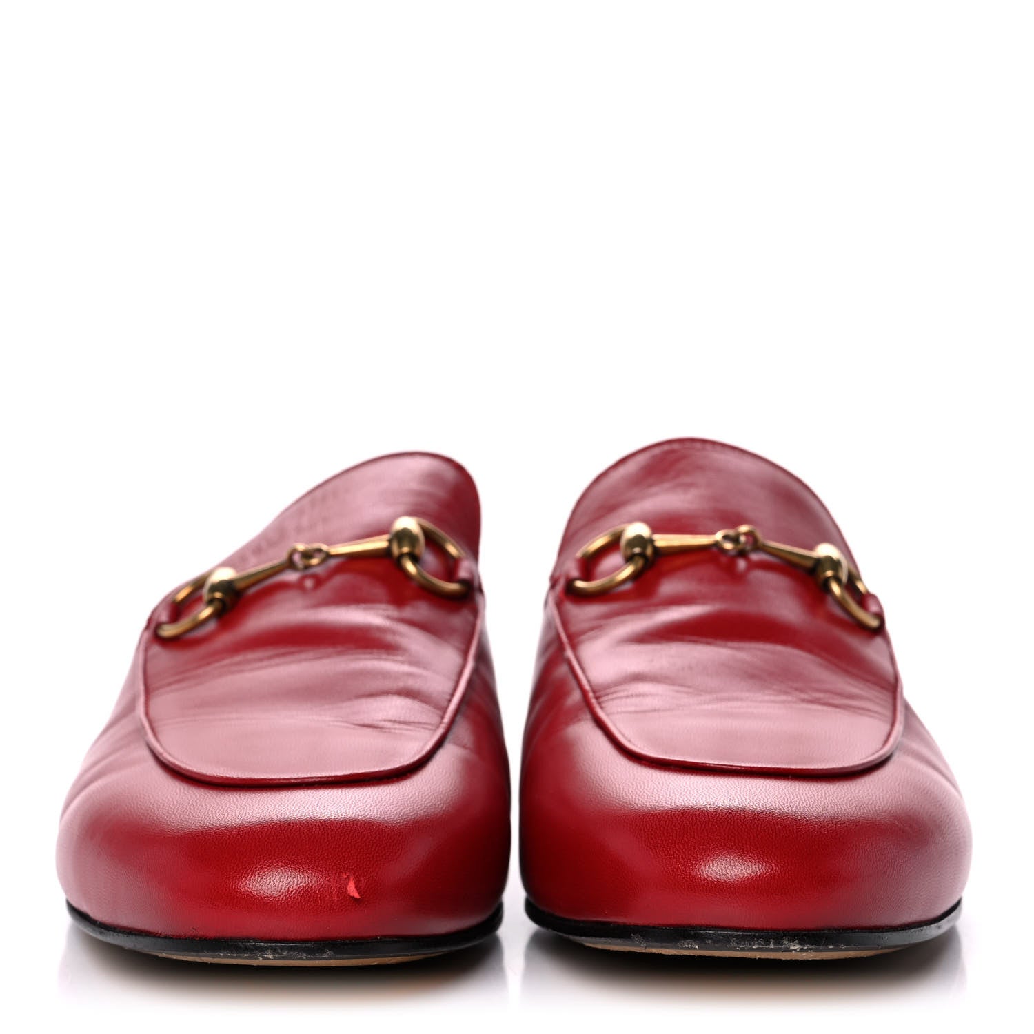 Gucci Malaga Kid Womens Princetown Slippers 38 Hibiscus Red 2 of 14