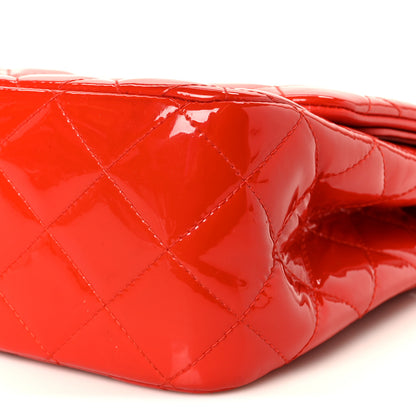 Chanel Patent Quilted Jumbo Double Flap Red 11 of 11