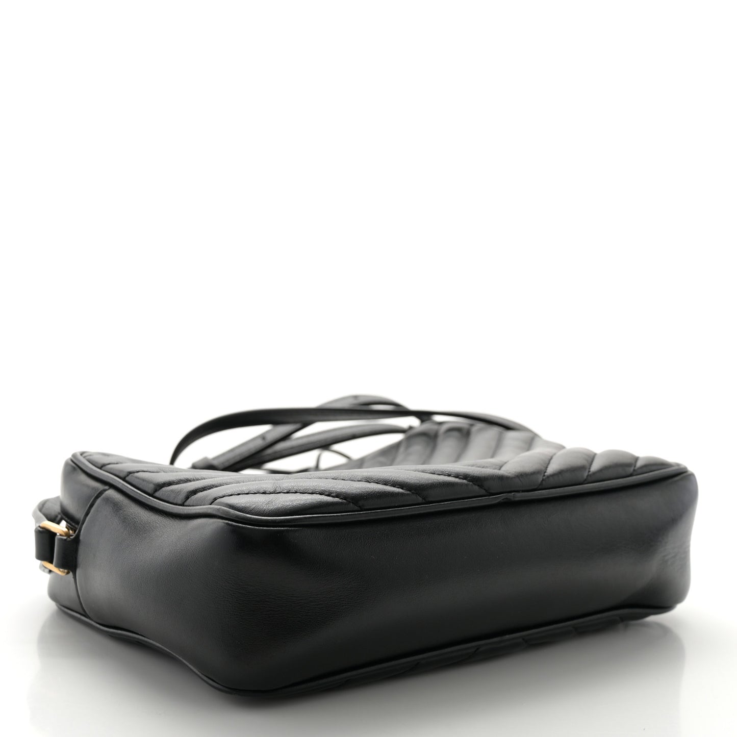 Calfskin Matelasse Monogram Lou Camera Bag Black