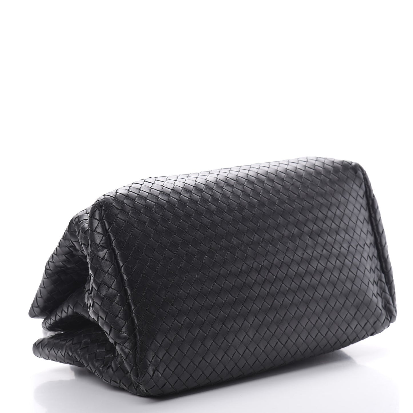 Nappa Intrecciato Medium Roma Tote Black