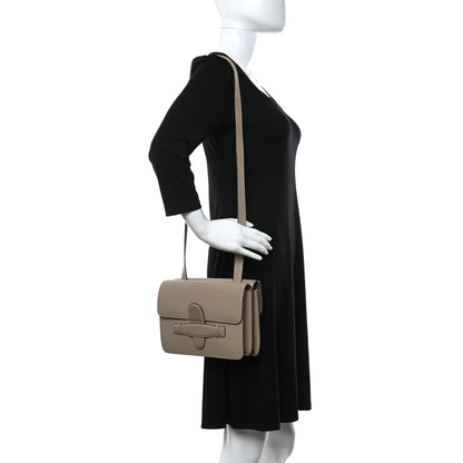 Celine Baby Grained Calfskin Medium Symmetrical Bag Taupe 2 of 14
