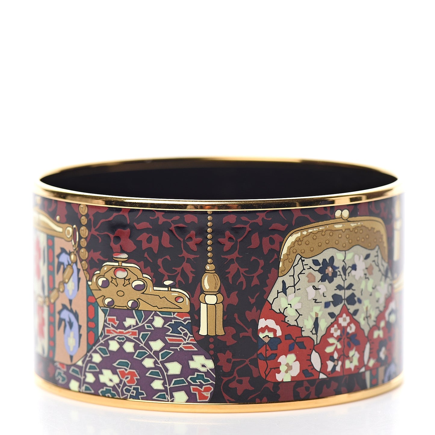 Enamel Printed Cachemire de Tamara Extra Wide Bracelet 70
