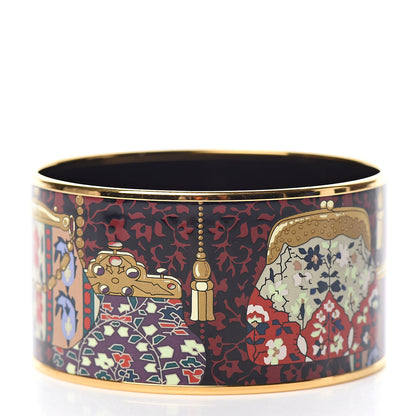 Hermes Enamel Printed Cachemire de Tamara Extra Wide Bracelet 70 2 of 4