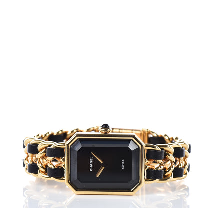 Chanel Stainless Steel Lambskin 20mm Chain Premiere Quartz Watch Gold S 3 of 6