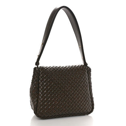 Bottega Veneta Nappa Intreccicio Padded Small Cobble Shoulder Bag Light Brown 3 of 10