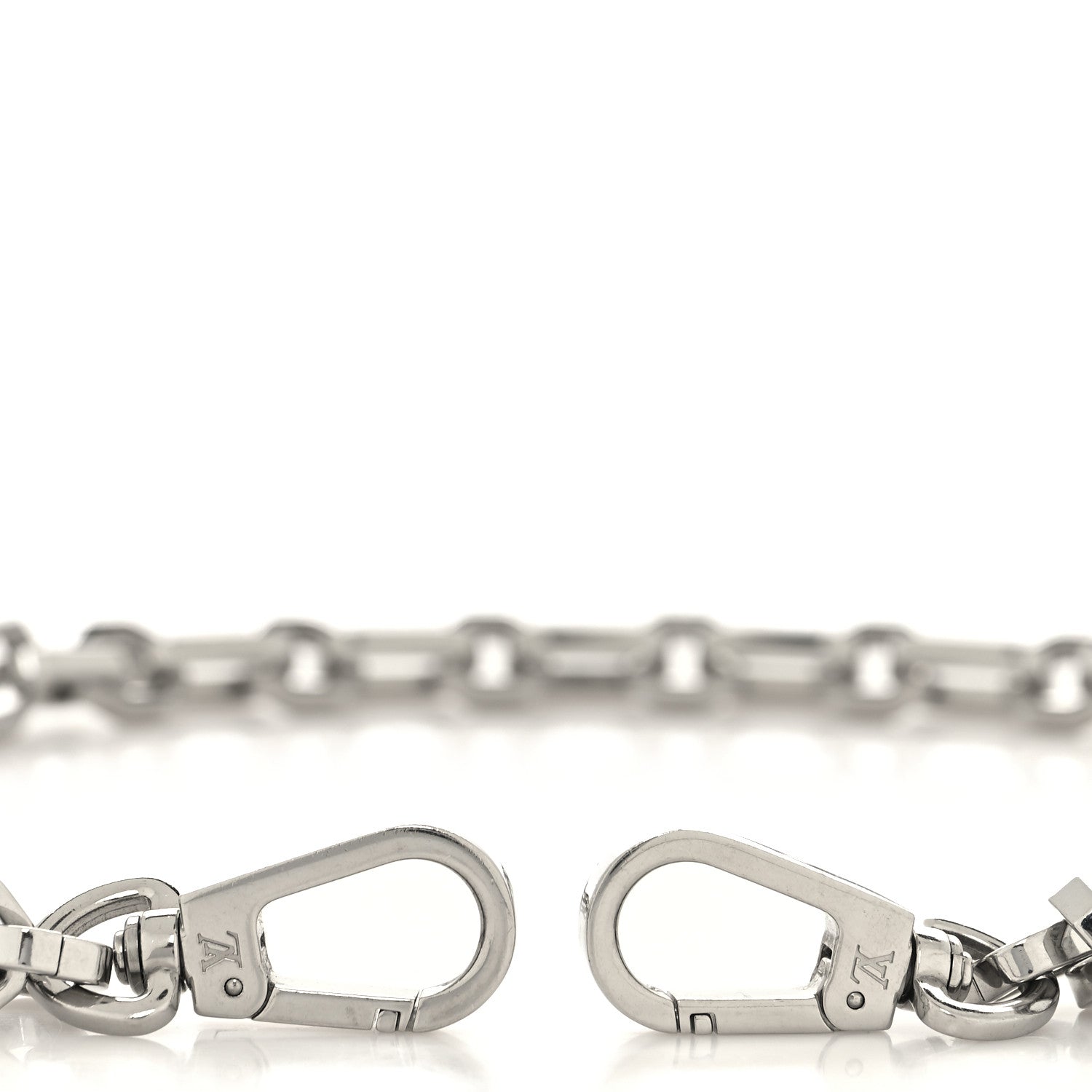 Louis Vuitton Metal Dauphine Chain Long Shoulder Strap Silver 3 of 3