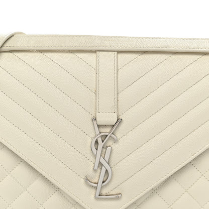 Saint Laurent Grain De Poudre Large Tri-Quilt Monogram Satchel Porcellana 8 of 11
