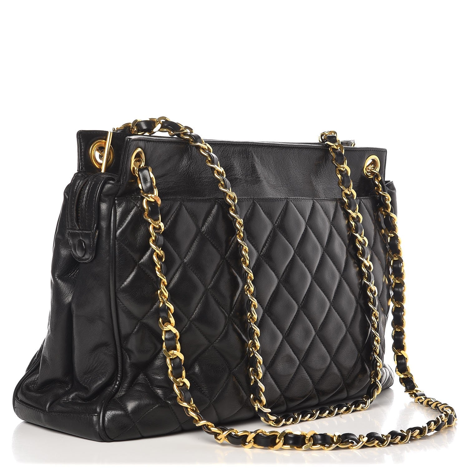 Chanel Lambskin Quilted Shoulder Bag Black 3 of 11