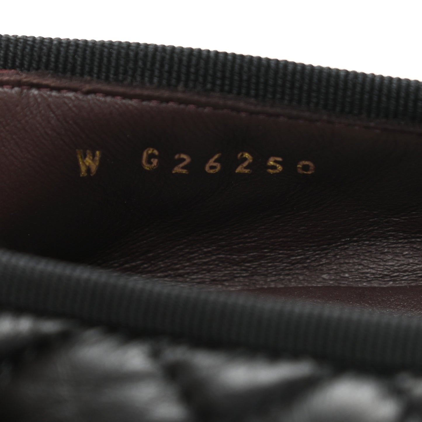 Aged Calfskin Quilted Cap Toe Ballerina Flats 40 Black