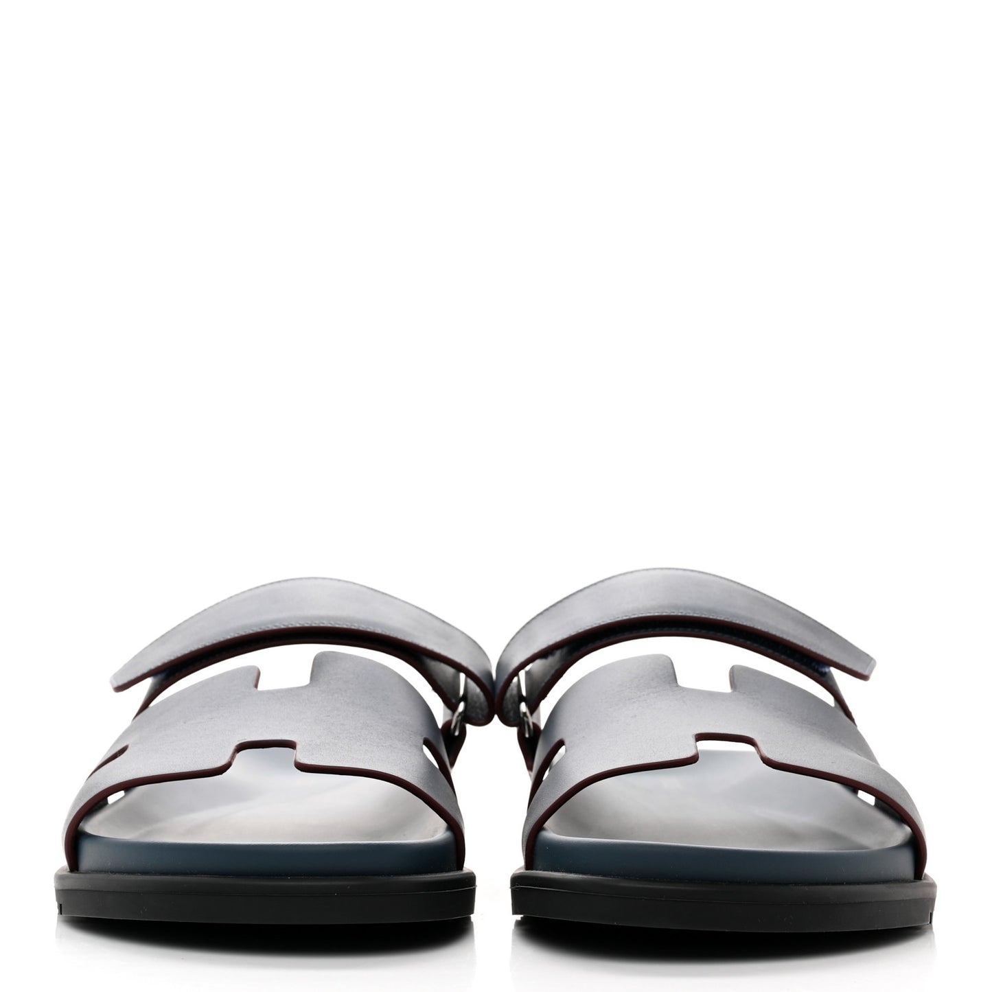 Calfskin Womens Chypre Sandals 41 Bleu Celeste Bordeaux