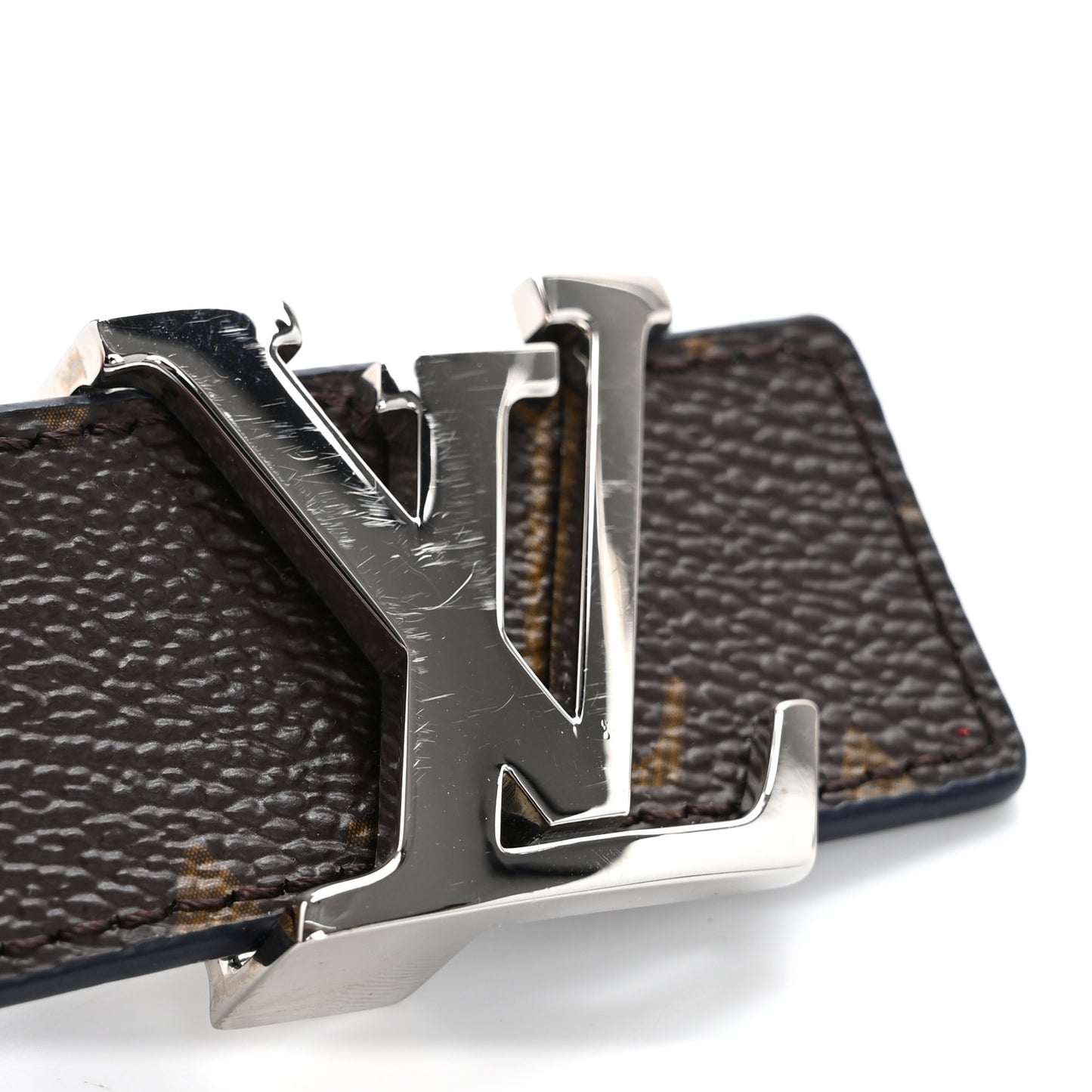 Calfskin Monogram 30mm LV Initiales Reversible Belt 90 36 Blue