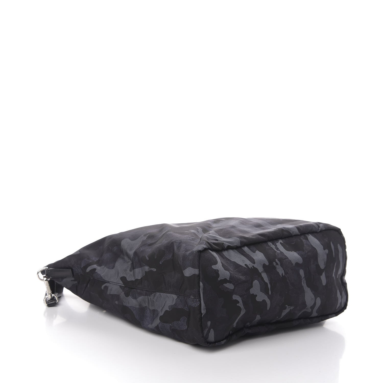 Prada Tessuto Nylon Stampato Camouflage Tote Blue 5 of 9