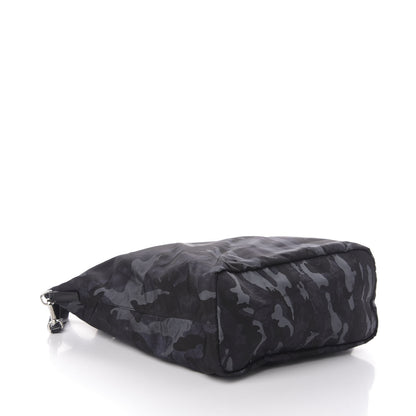 Prada Tessuto Nylon Stampato Camouflage Tote Blue 5 of 9