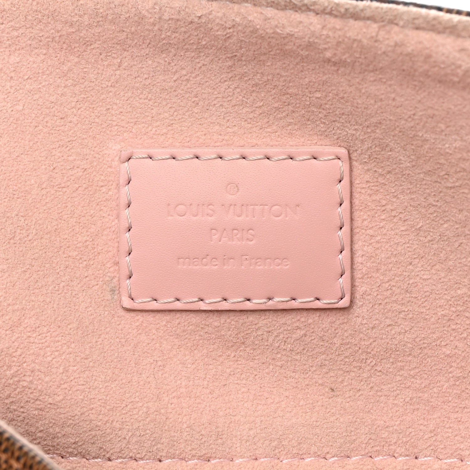 Louis Vuitton Damier Ebene Caissa Hobo Rose Ballerine 6 of 21
