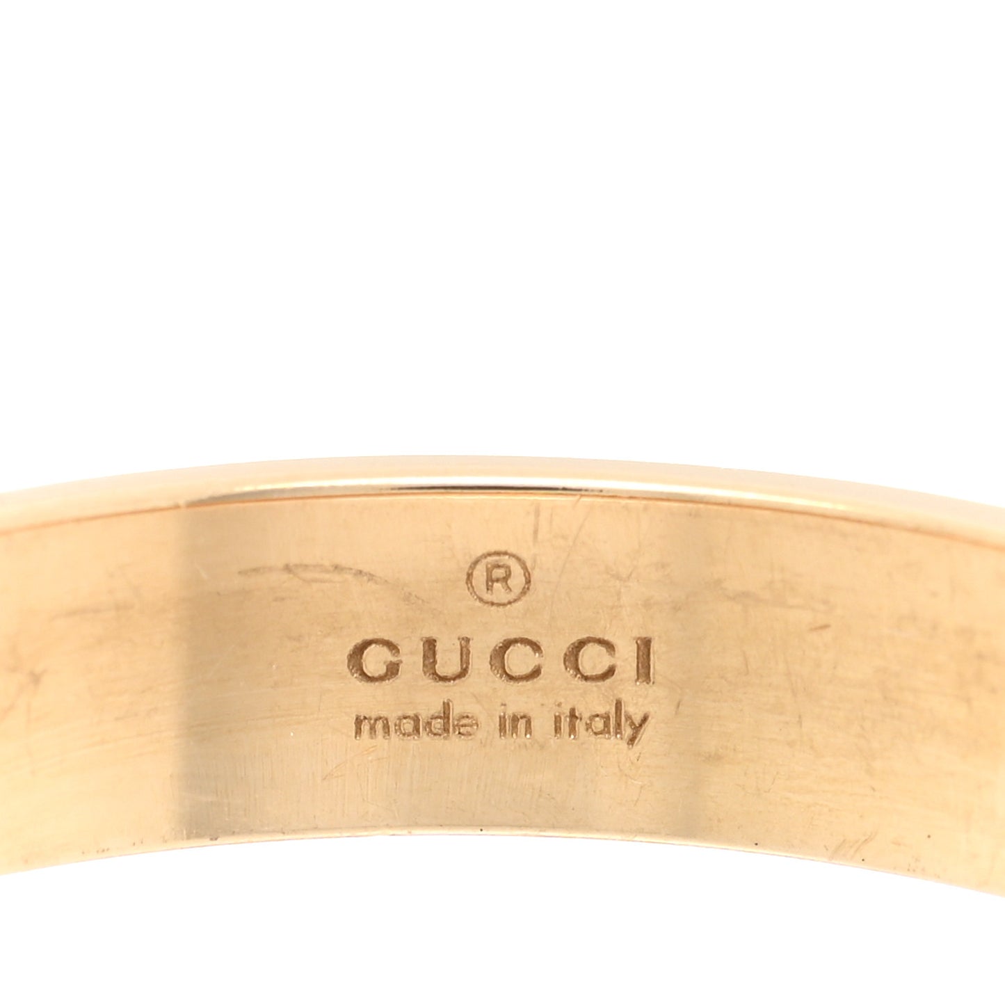 18K Yellow Gold 4mm Icon Thin Band Ring 58 8.25
