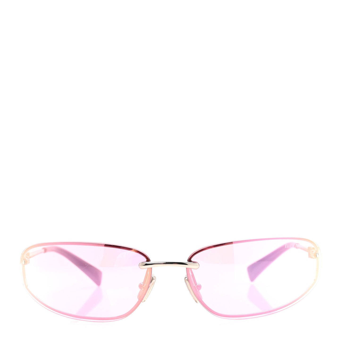 Metal Oval Sunglasses SMUA50 Pink