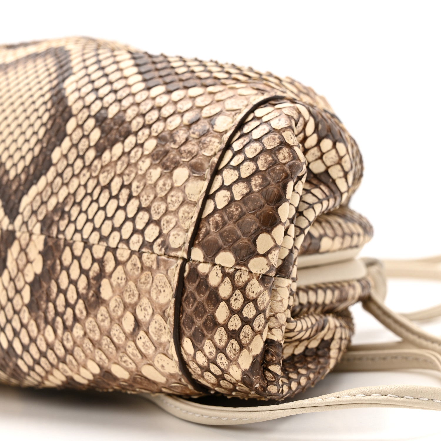 Bottega Veneta Snakeskin The Mini Pouch Brown 10 of 12