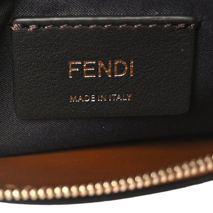 Fendi Vitello King Tamponato Logo Embossed Medium Wallet On Chain Cuoio 6 of 9
