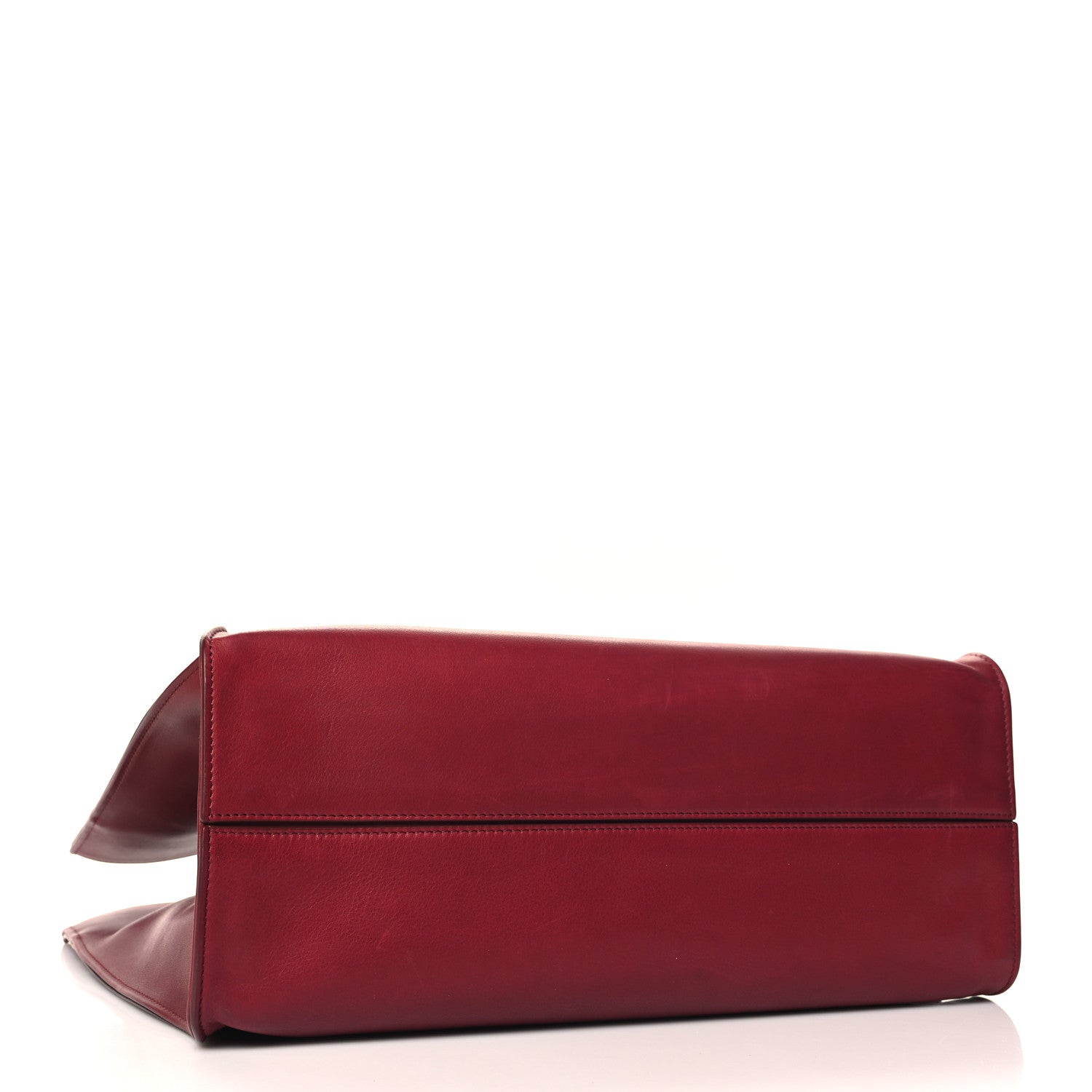 The Row Polished Saddle Calfskin Alexia Bag Amaranto 5 of 12