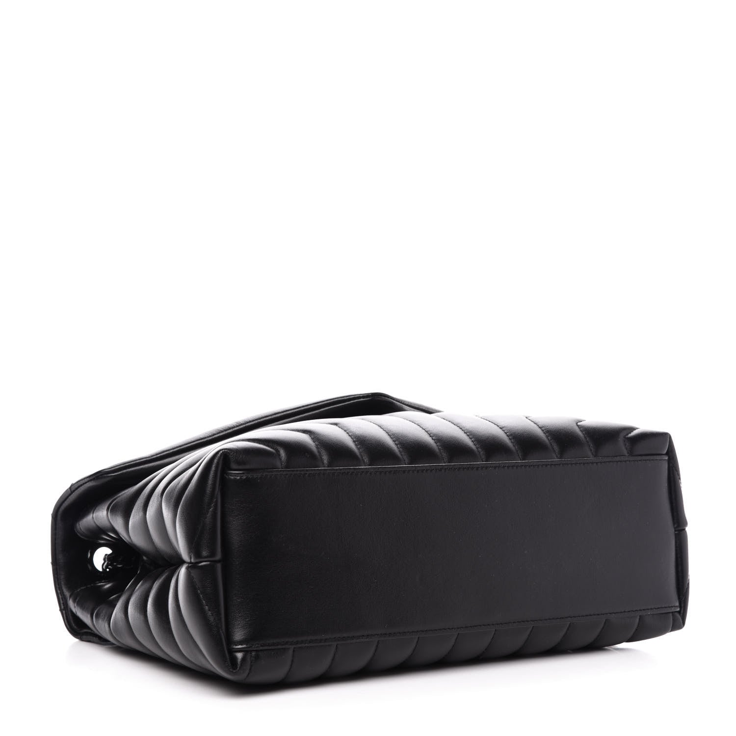 Saint Laurent Calfskin Y Quilted Monogram Medium Loulou Chain Satchel Black 4 of 12