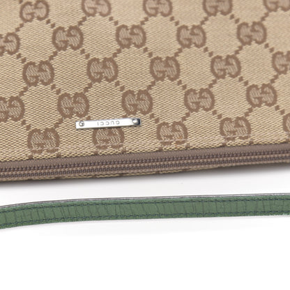 Gucci Monogram Web Boat Pochette Green 11 of 11