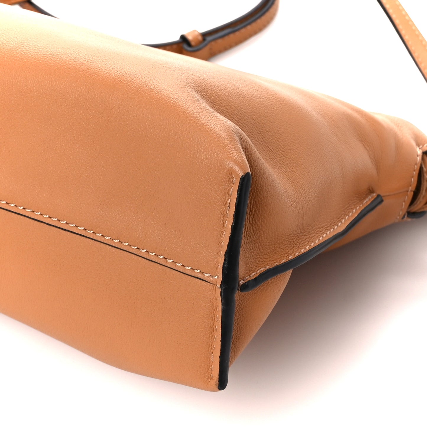 Calfskin Mini Flamenco Knot Clutch Warm Desert