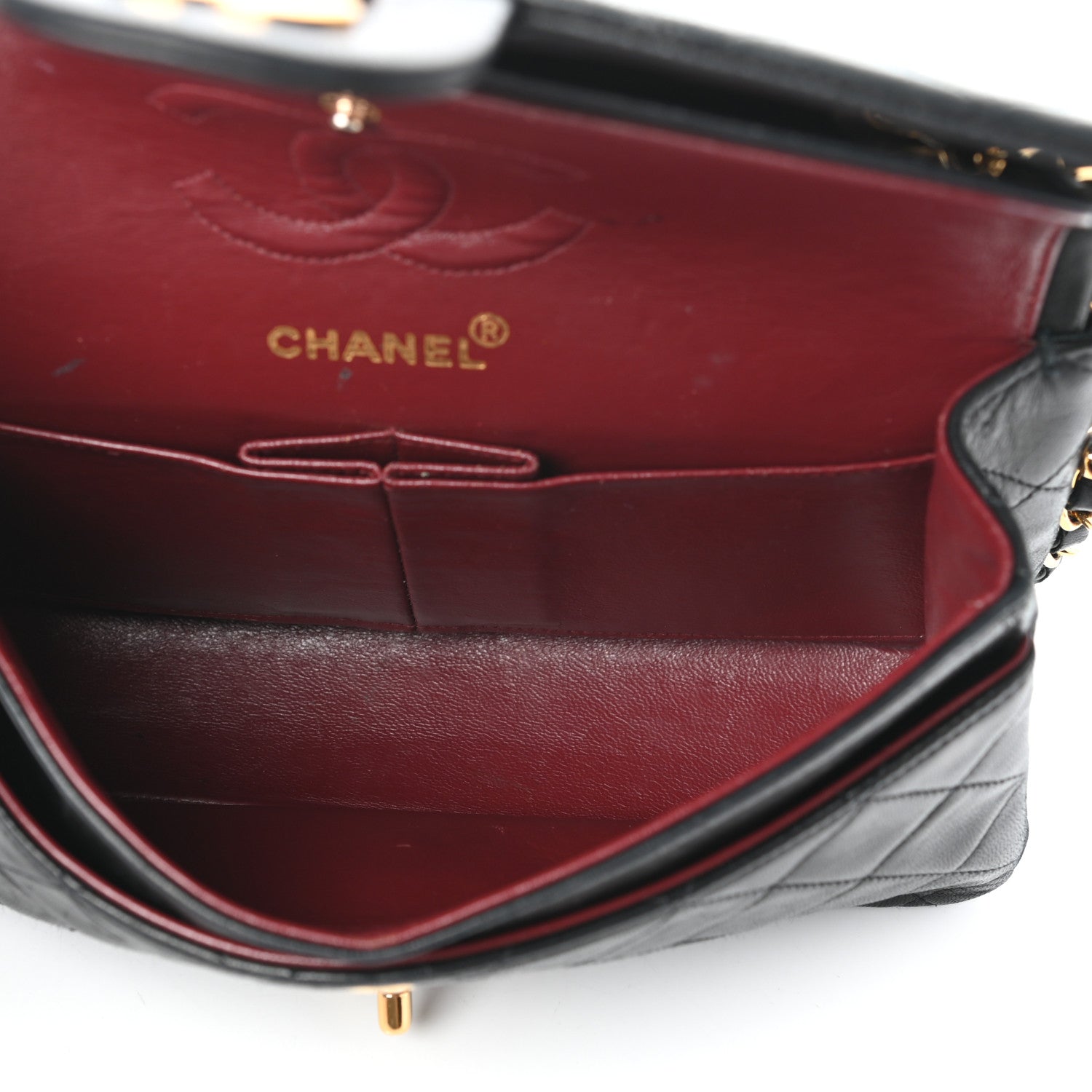 Chanel Lambskin Quilted Small Double Flap Black 5 of 11