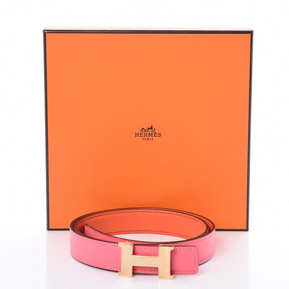 Hermes Swift Epsom 24mm Mini Constance Belt 80 Orange Poppy Rose Azalee 7 of 7