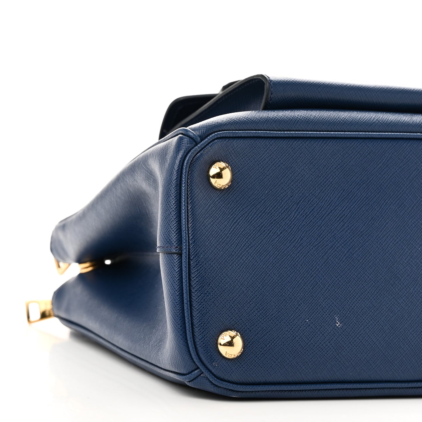 Saffiano Lux Galleria Front Pocket Tote Bluette