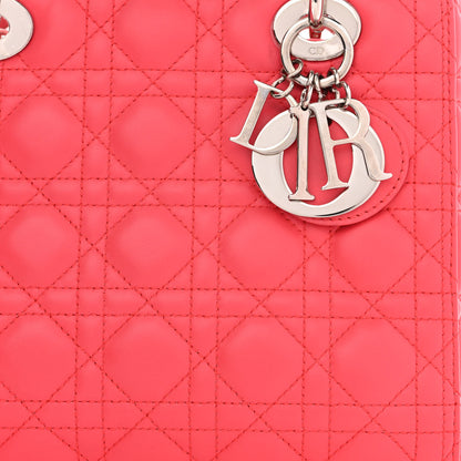 Christian Dior Lambskin Cannage Medium Lady Dior Pink 7 of 9