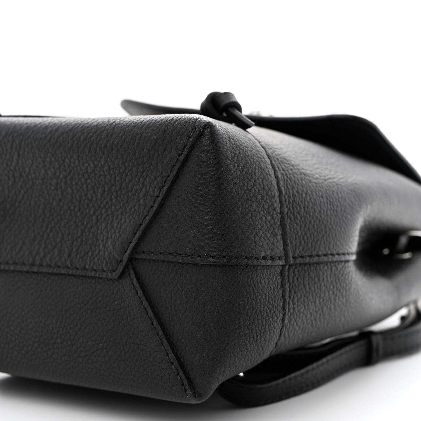 Calfskin Lockme Mini Backpack Black