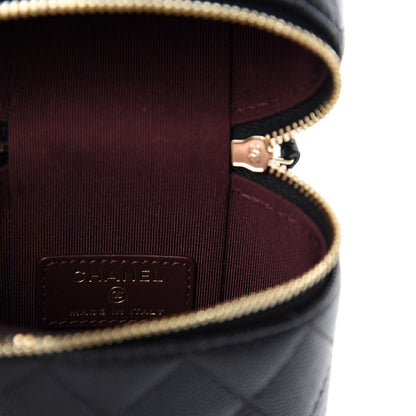 Chanel Caviar Quilted Phone Holder With Chain Black 8 of 11