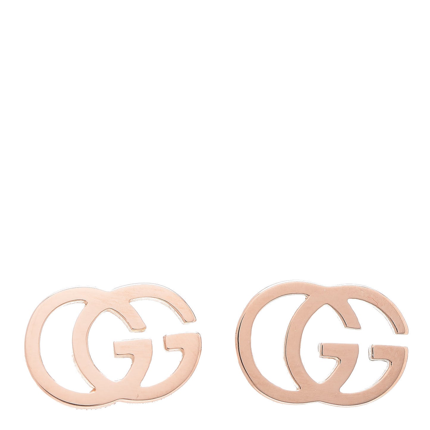 18K Rose Gold GG Tissue Stud Earrings