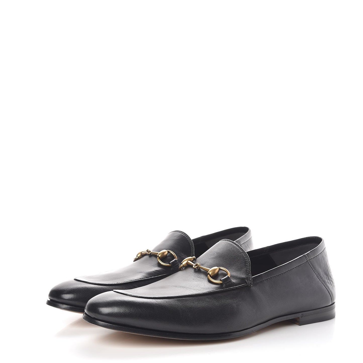 Lambskin Mens Brixton Horsebit Loafers 10.5 Black