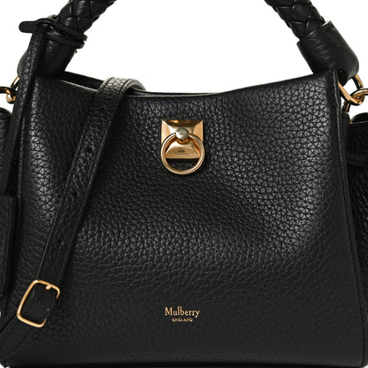 Mulberry Heavy Grain Small Iris Tote Black 8 of 10