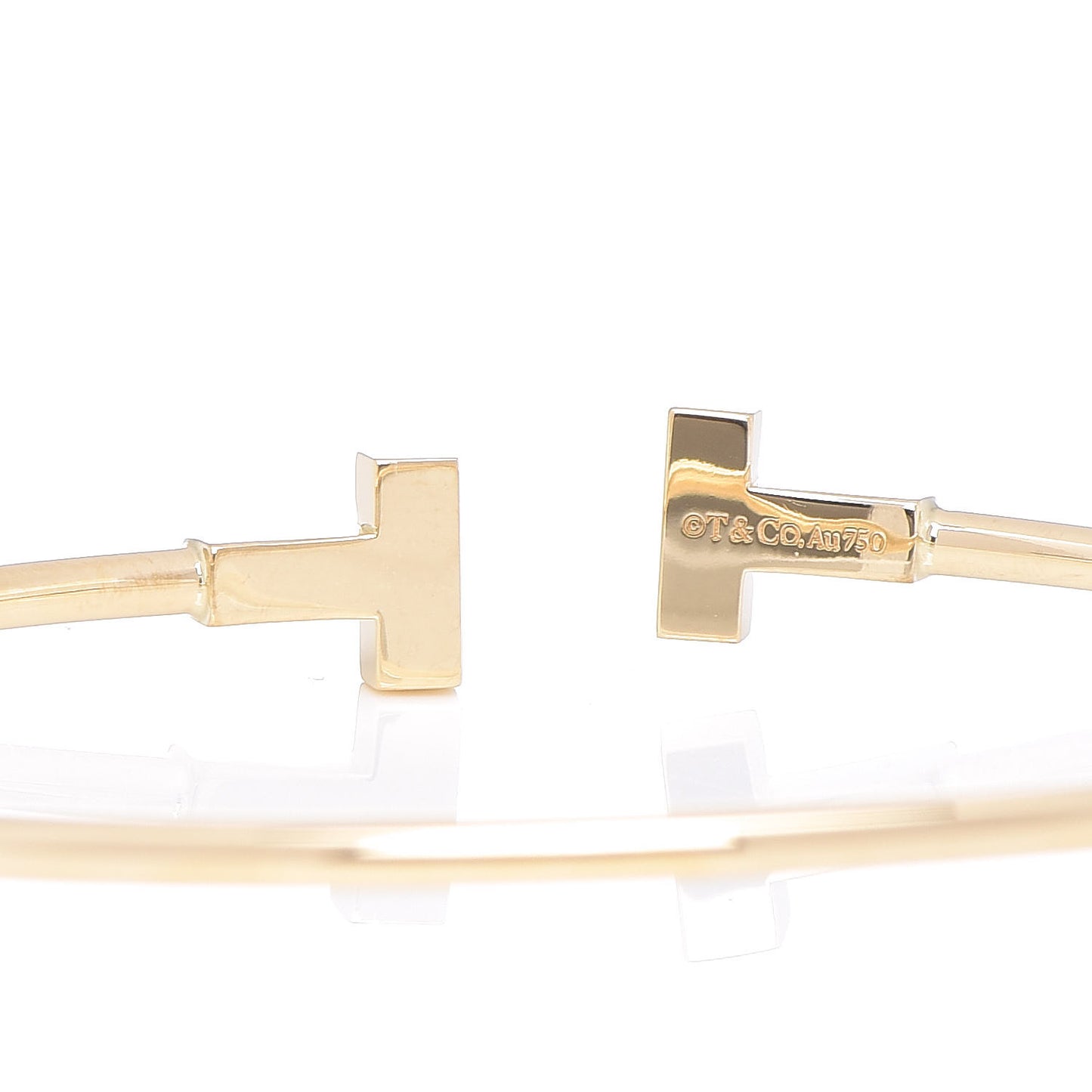 18K Yellow Gold T Wire Bracelet