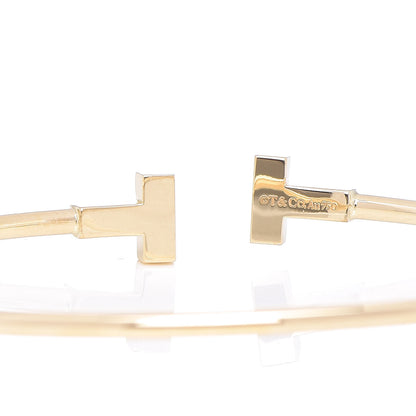 Tiffany 18K Yellow Gold T Wire Bracelet 4 of 5