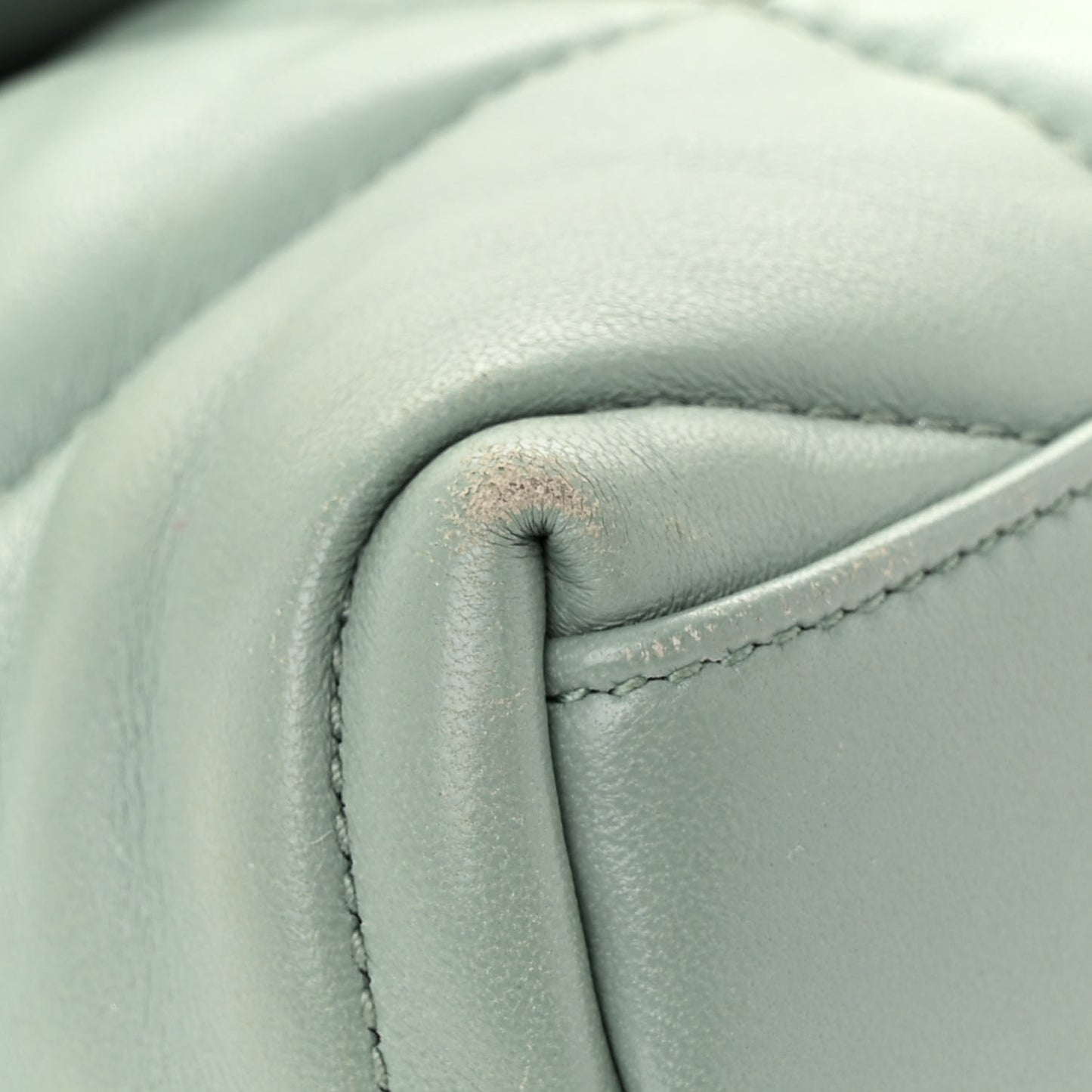 Lambskin Quilted Toy Loulou Puffer Monogram Chain Satchel Mint