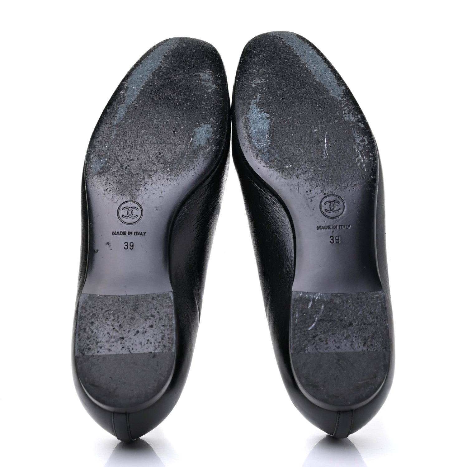 Chanel Lambskin CC Loafers 39 Black 6 of 19