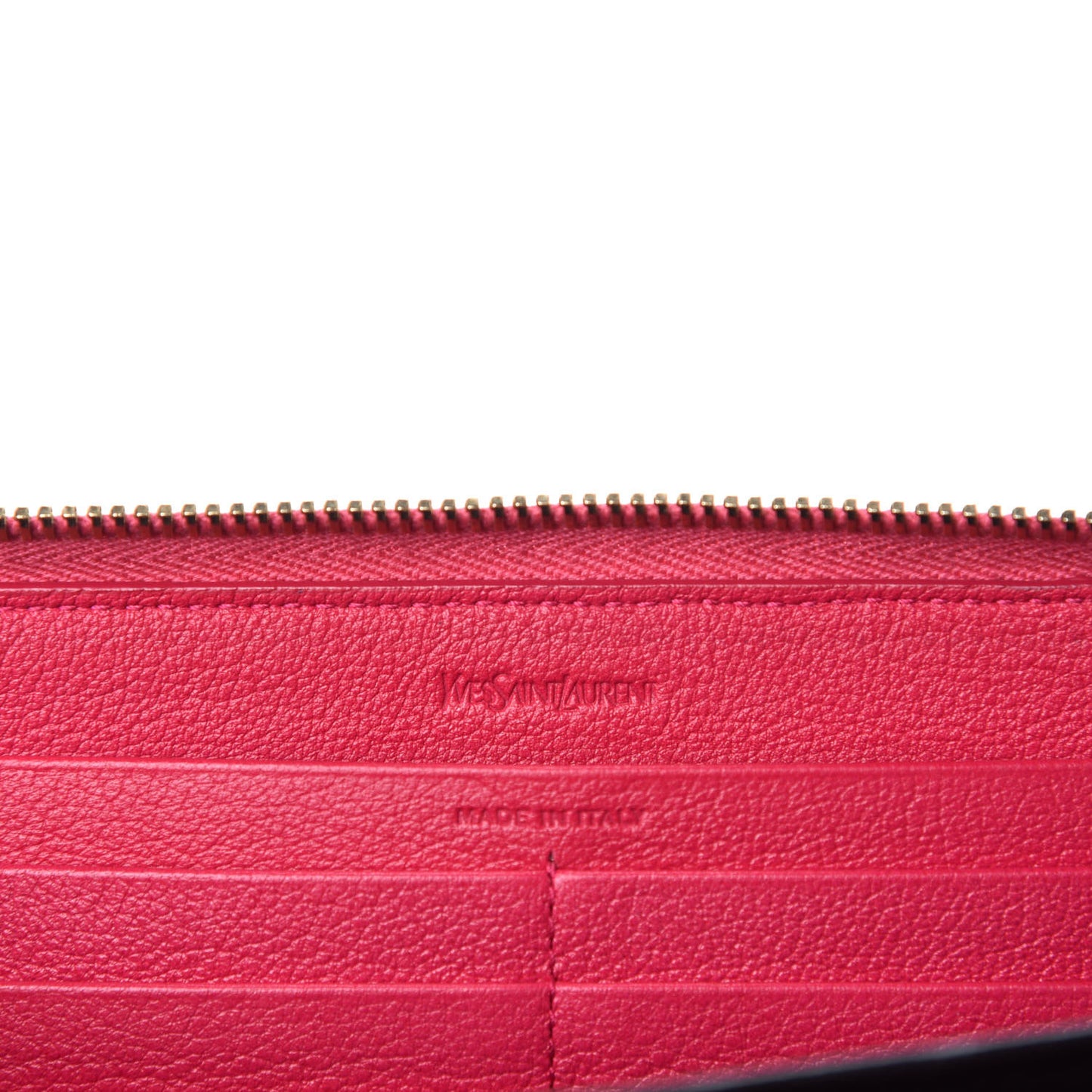 Chevre Belle De Jour Zip Around Wallet Fuchsia