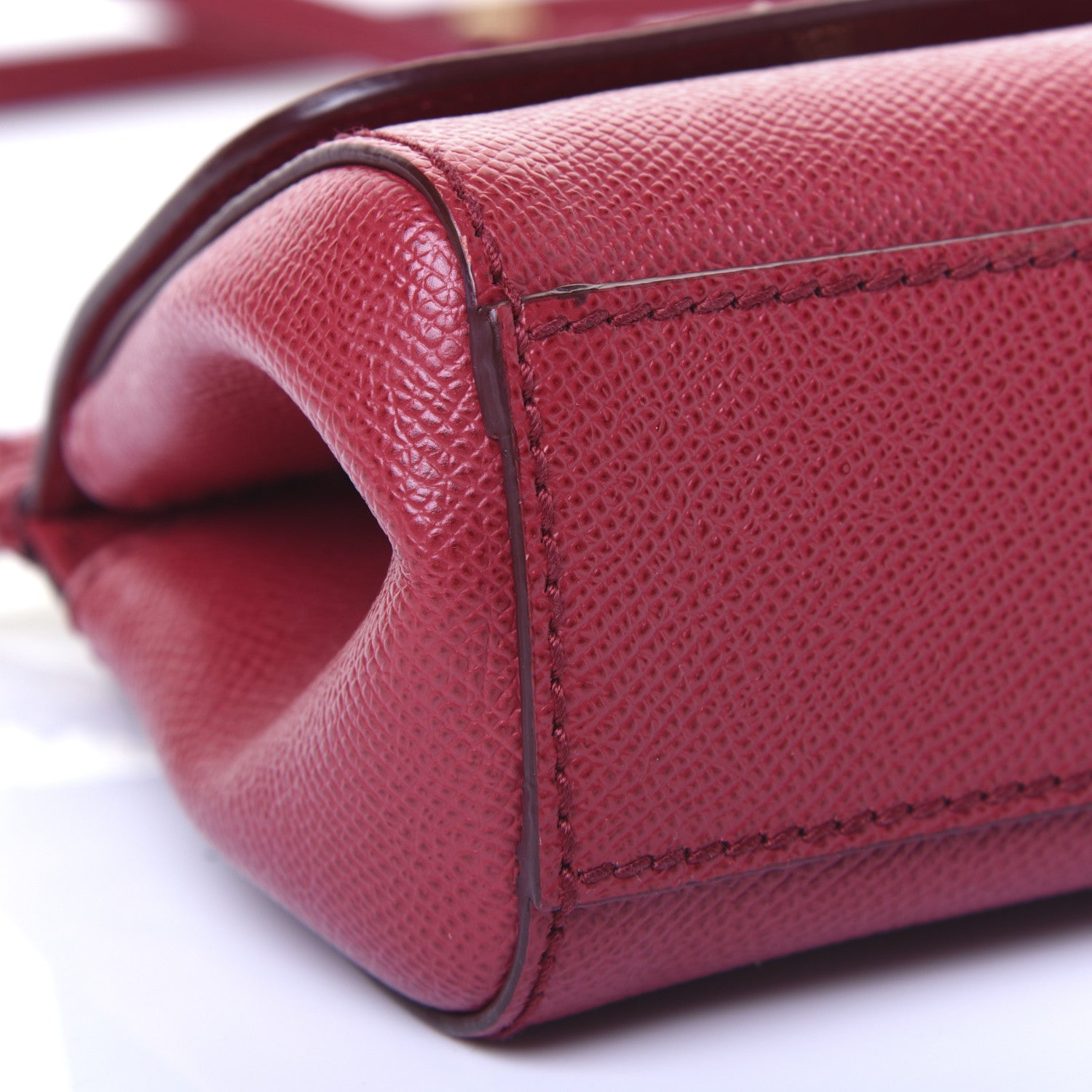 Dolce & Gabbana Dauphine Micro Miss Sicily Satchel Dark Red 6 of 19