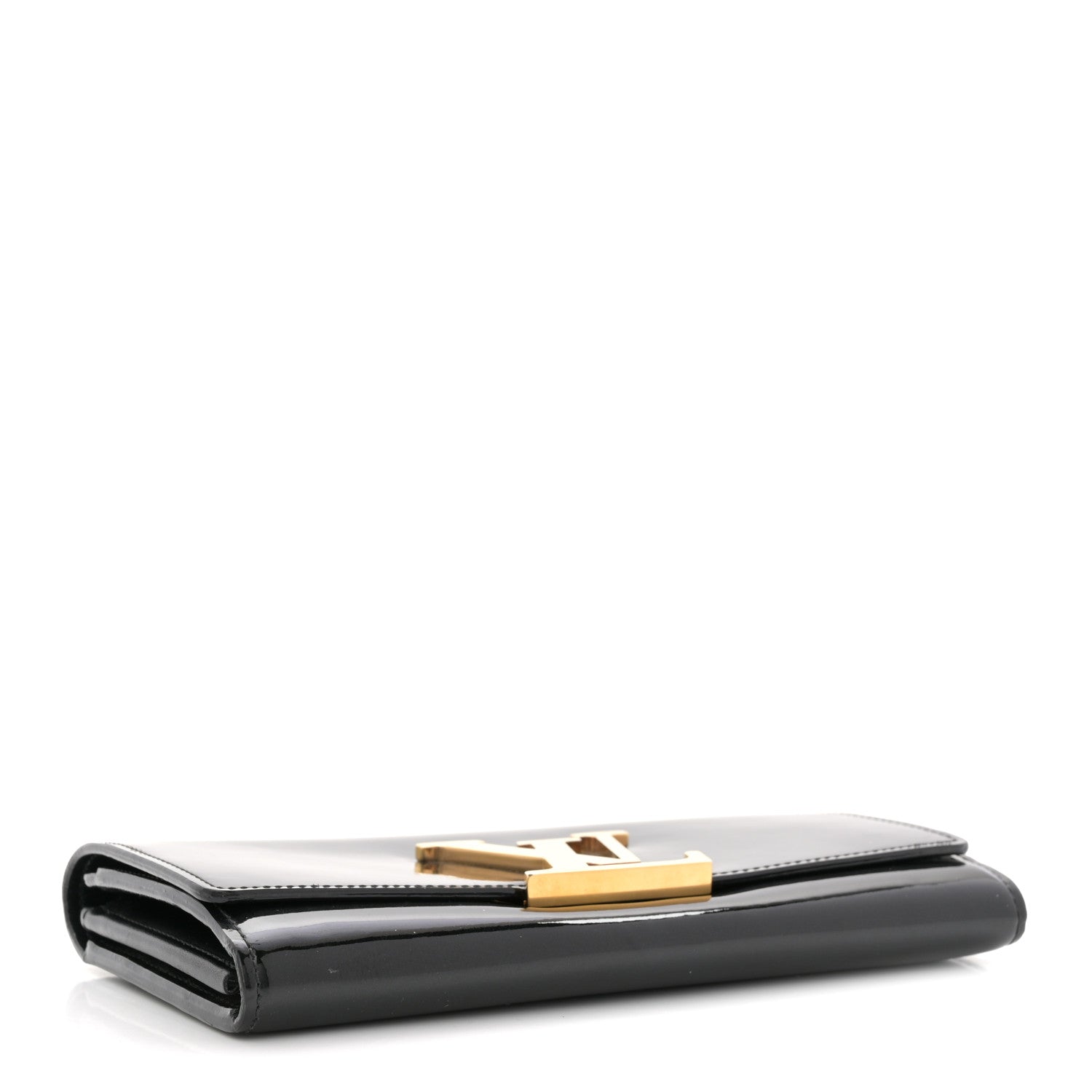 Louis Vuitton Patent Louise Clutch Black 4 of 7