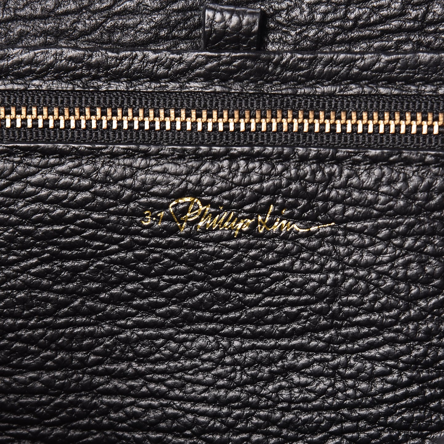 3.1 Textured Calfskin Medium Pashli Satchel Black
