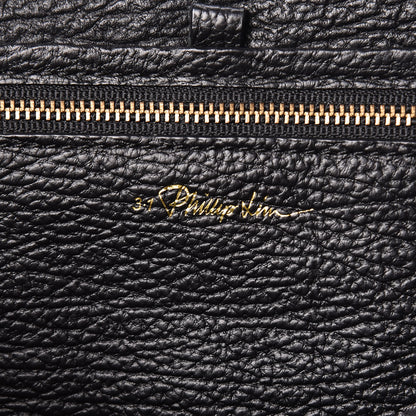 3.1 Phillip Lim 3.1 Textured Calfskin Medium Pashli Satchel Black 7 of 15