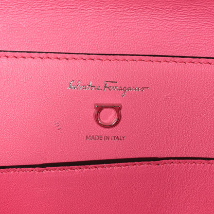 Salvatore Ferragamo SALVATORE FERRAGAMO Calfskin Trifolio Swing Bag Peonia 6 of 9