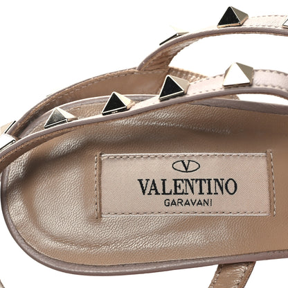 Valentino Garavani Patent Nappa Rockstud Ankle Strap 65mm Pumps 39 Black Poudre 8 of 10
